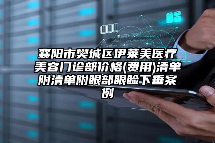 襄阳市樊城区伊莱美医疗美容门诊部价格(费用)清单附清单附眼部眼睑下垂案例