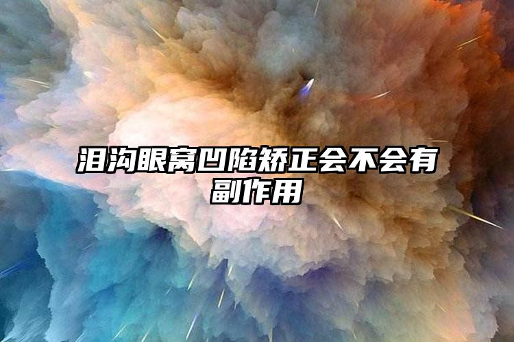 泪沟眼窝凹陷矫正会不会有副作用
