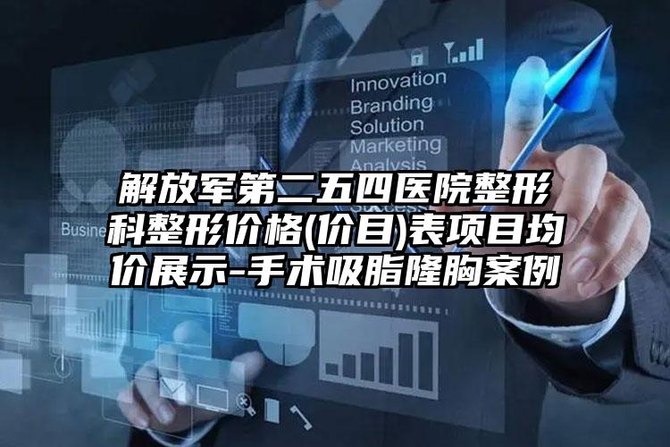 解放军第二五四医院整形科整形价格(价目)表项目均价展示-手术吸脂隆胸案例