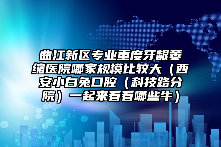 曲江新区专业重度牙龈萎缩医院哪家规模比较大（西安小白兔口腔（科技路分院）一起来看看哪些牛）