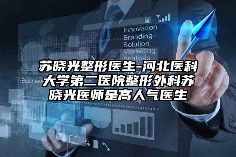 苏晓光整形医生-河北医科大学第二医院整形外科苏晓光医师是高人气医生
