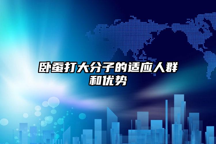 卧蚕打大分子的适应人群和优势