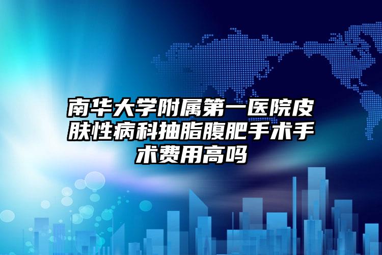 南华大学附属第一医院皮肤性病科抽脂腹肥手术手术费用高吗