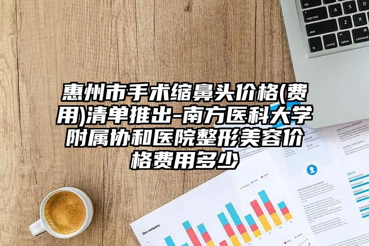 惠州市手术缩鼻头价格(费用)清单推出-南方医科大学附属协和医院整形美容价格费用多少