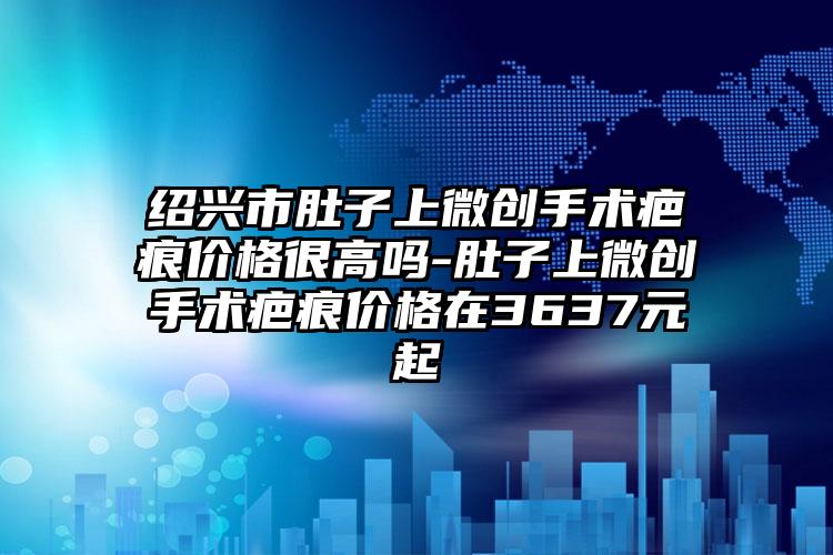 绍兴市肚子上微创手术疤痕价格很高吗-肚子上微创手术疤痕价格在3637元起