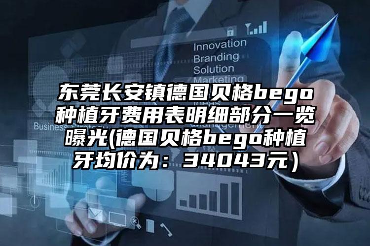 东莞长安镇德国贝格bego种植牙费用表明细部分一览曝光(德国贝格bego种植牙均价为：34043元）