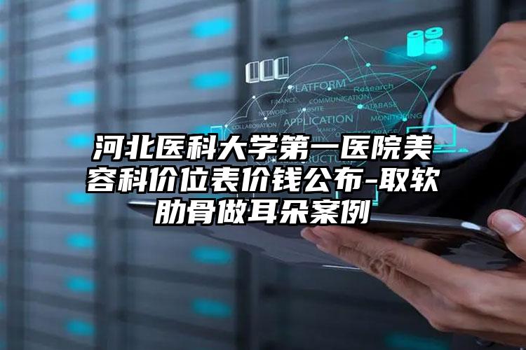 河北医科大学第一医院美容科价位表价钱公布-取软肋骨做耳朵案例